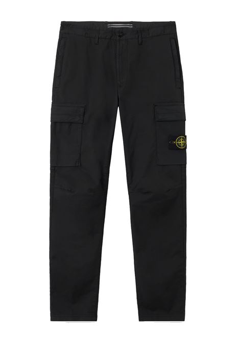 pantaloni supima cotton stretch-tc uomo neri STONE ISLAND | K2S15 3100032 S0010V0029